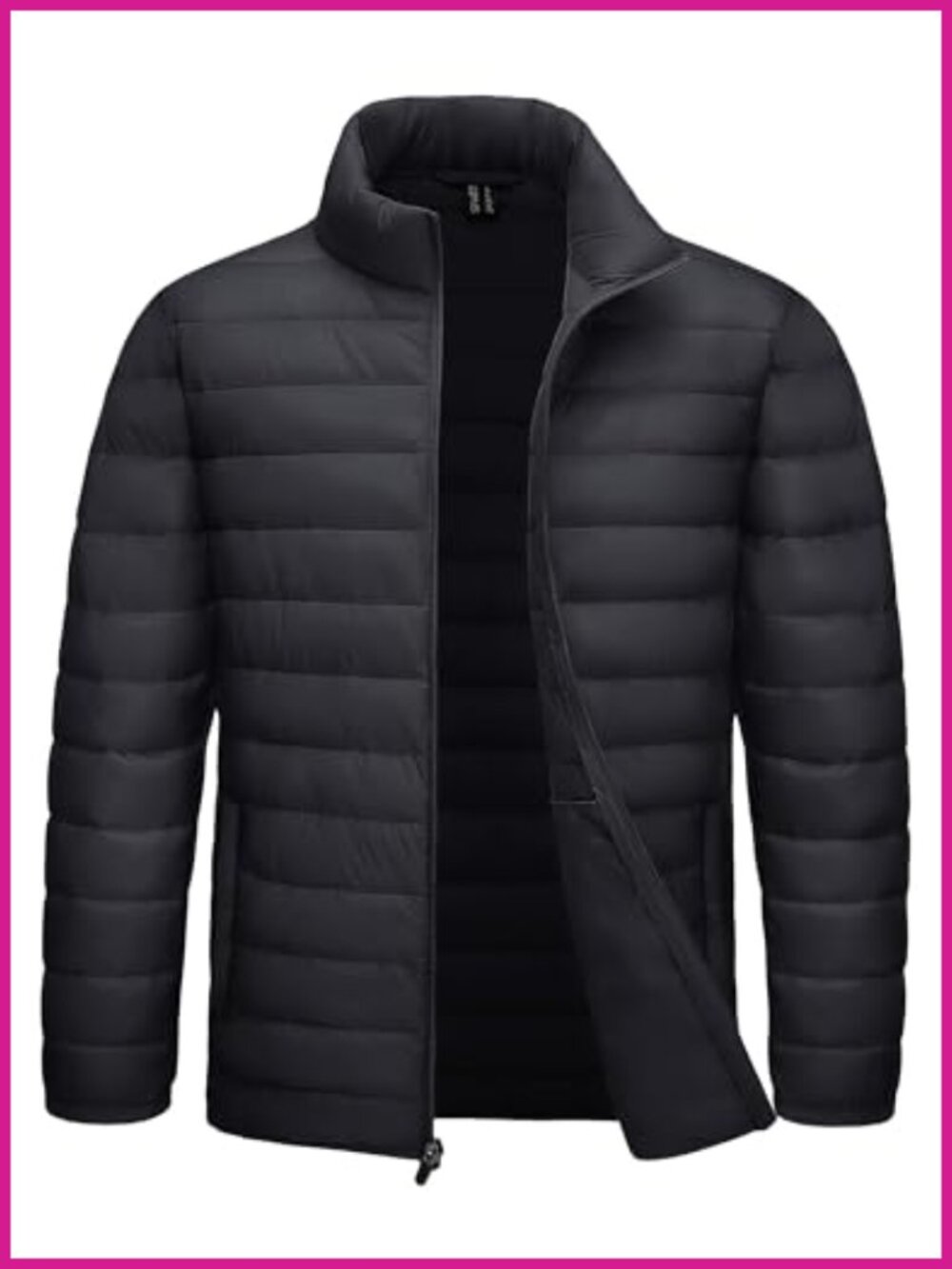 Men's Lightweight Puffer Jacket Quilted Insulated Winter Coat